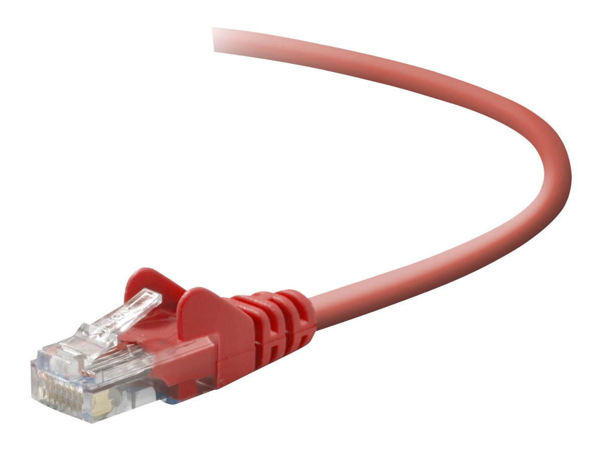 Belkin CAT5E Snagless Patch Cable RJ45M/RJ45M; 8 Red 