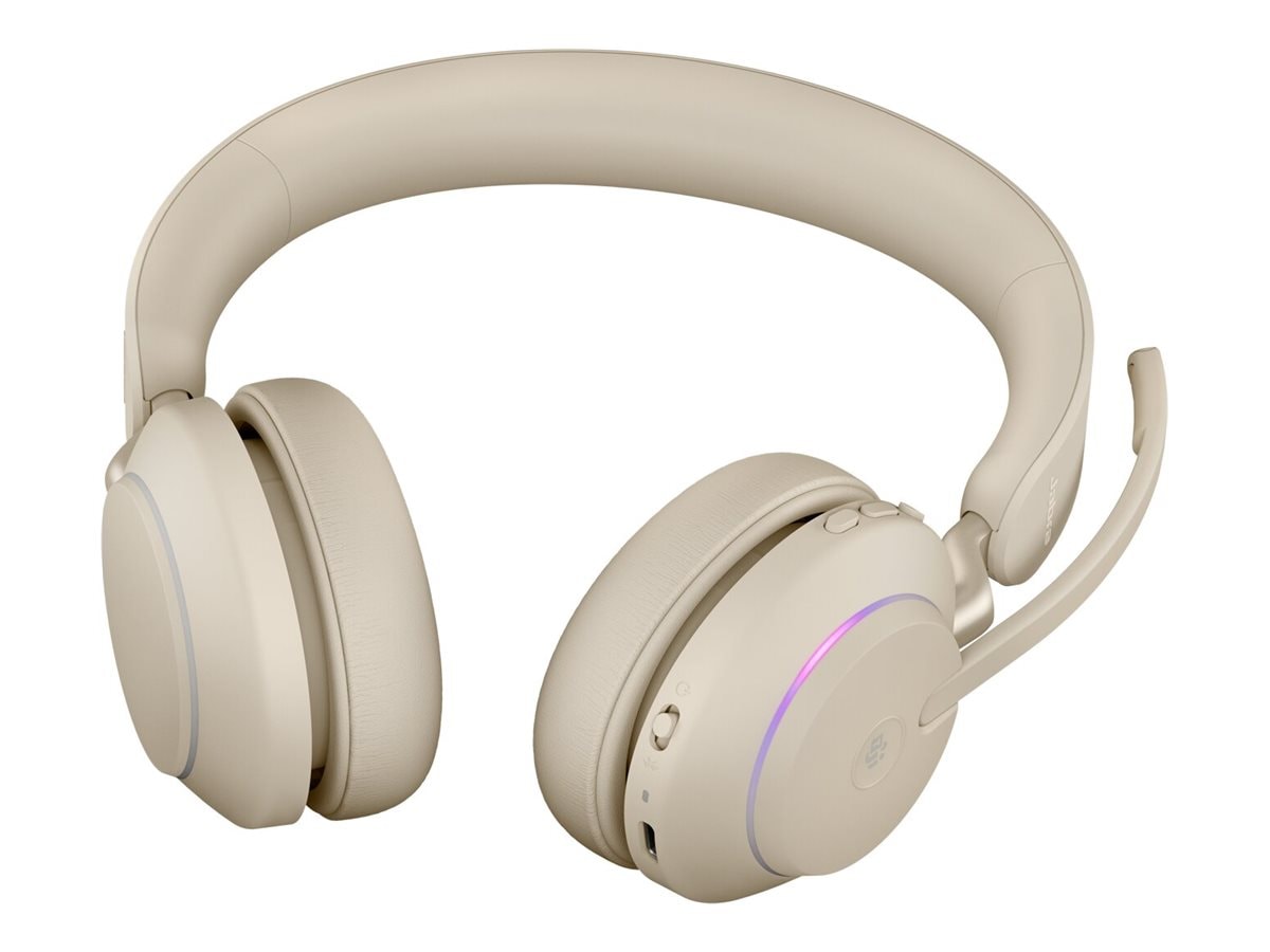 Jabra Evolve2 65 Link380c MS Stereo Headset - Beige (26599-999-898)