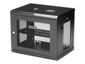 StarTech.com 2 Post 9U 19 Wall Mount Network Cabinet 6-15 Deep - Locking Vented  Shelf  Hook & Loop, RK9WALM, 34213071, Racks & Cabinets