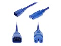 AddOn C14 (M) to C15 (F) High-Temperature 14AWG 250V at 15A PVC SJT Power Cord, Blue, 8ft, ADD-C142C15H14G8FBE, 41980677, Power Cords AddOn C14 (M) to C15 (F) High-Temperature 14AWG 250V at 15A PVC SJT Power Cord, Blue, 8ft, ADD-C142C15H14G8FBE, 41980677, Power Cords