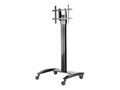 Peerless-AV SmartMount Flat Panel TV Cart for 32-75 Displays, Black, SR560M, 7496045, Stands & Mounts - Digital Signage & TVs