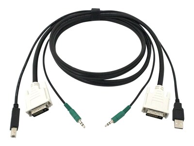 Black Box DVI USB Secure KVM Switch Cable with 3.5mm Audio, 1.8m, SKVMCBL-DVI-06, 36009218, Cables Black Box DVI USB Secure KVM Switch Cable with 3.5mm Audio, 1.8m, SKVMCBL-DVI-06, 36009218, Cables