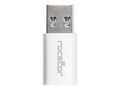 Rocstor USB-C to USB 3.0 Type A F M Adapter, White, Y10A207-A1, 35252048, Adapters & Port Converters