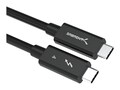 Sabrent THUNDERBOLT 4 PASSIVE CABLE 1M, CB-T4M1, 41499394, Cables Sabrent THUNDERBOLT 4 PASSIVE CABLE 1M, CB-T4M1, 41499394, Cables