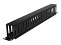 CyberPower Carbon Rack Cable Management 1U 2 Deep Flexible Plastic Duct Cable Manager, CRA30003, 33221070, Rack Cable Management