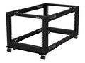 StarTech.com 4-Post 8U 19in Open Frame Small Mobile Network Server Rack for Data IT Equipment, 4POSTRACK8U, 41047002, Racks & Cabinets