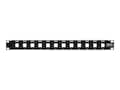 Tripp Lite 12-Port 1U RM Unshielded Blank Keystone Multimedia Patch Panel w RJ45, USB, HDMI, Cat5e 6, N062-012-KJ, 33181653, Patch Panels