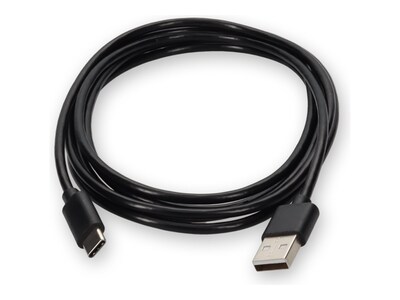 AddOn USB 2.0 Type A Male to USB 2.0 Type C Male Cable, Black, 0.5m , USBEXTAC50CM, 41059693, Cables