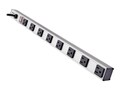 Tripp Lite Multiple Outlet Strip, 15-Amp, (8) Outlet, 15ft Cord, Silver, PS2408, 124923, Power Strips