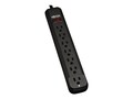 Tripp Lite Power It! 7-Outlet Power Strip, 25ft Cord, Black Housing, PS725B, 30737071, Power Strips