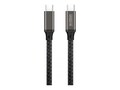 Urban Factory 240W USB-C M M Braided Nylon Cable, Black, 2m, CAB04UF                       , 41811964, Cables