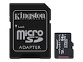 Kingston 64GB Industrial MicroSDXC UHS-I V30 A1 Card with SD Adapter, Class 10, SDCIT2/64GB, 41306070, Memory - Flash Kingston 64GB Industrial MicroSDXC UHS-I V30 A1 Card with SD Adapter, Class 10, SDCIT2/64GB, 41306070, Memory - Flash