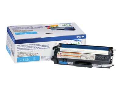 Brother Cyan High Yield Toner Cartridge for HL-4150CDN, HL-4570CDW, HL-4570CDWT & MFC-9460CDN, TN315C, 12019577, Toner and Imaging Components - OEM