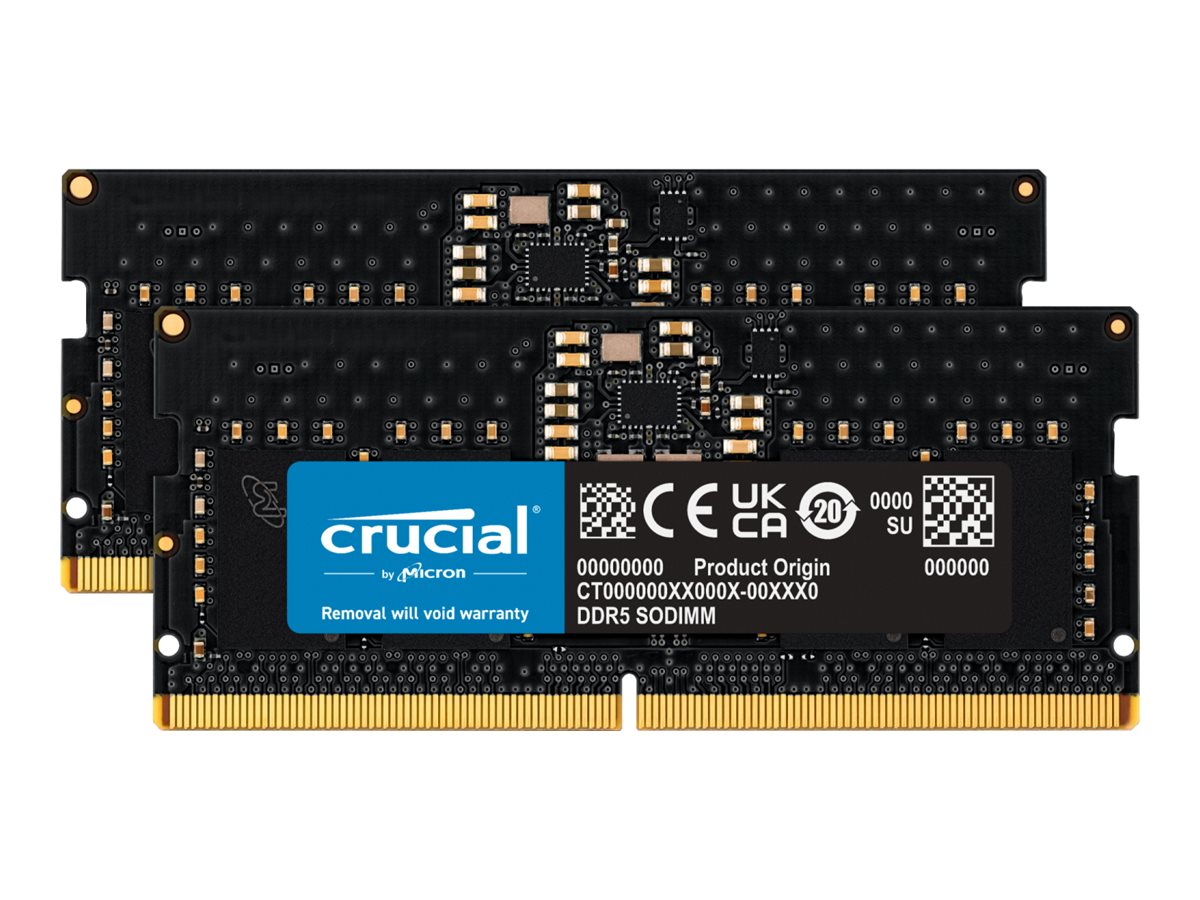 Buy Crucial 16GB PC5-44800 262-pin DDR5 SDRAM SODIMM Kit at