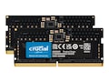 Crucial 16GB PC5-44800 262-pin DDR5 SDRAM SODIMM Kit, CT2K8G56C46S5, 41661818, Memory Crucial 16GB PC5-44800 262-pin DDR5 SDRAM SODIMM Kit, CT2K8G56C46S5, 41661818, Memory