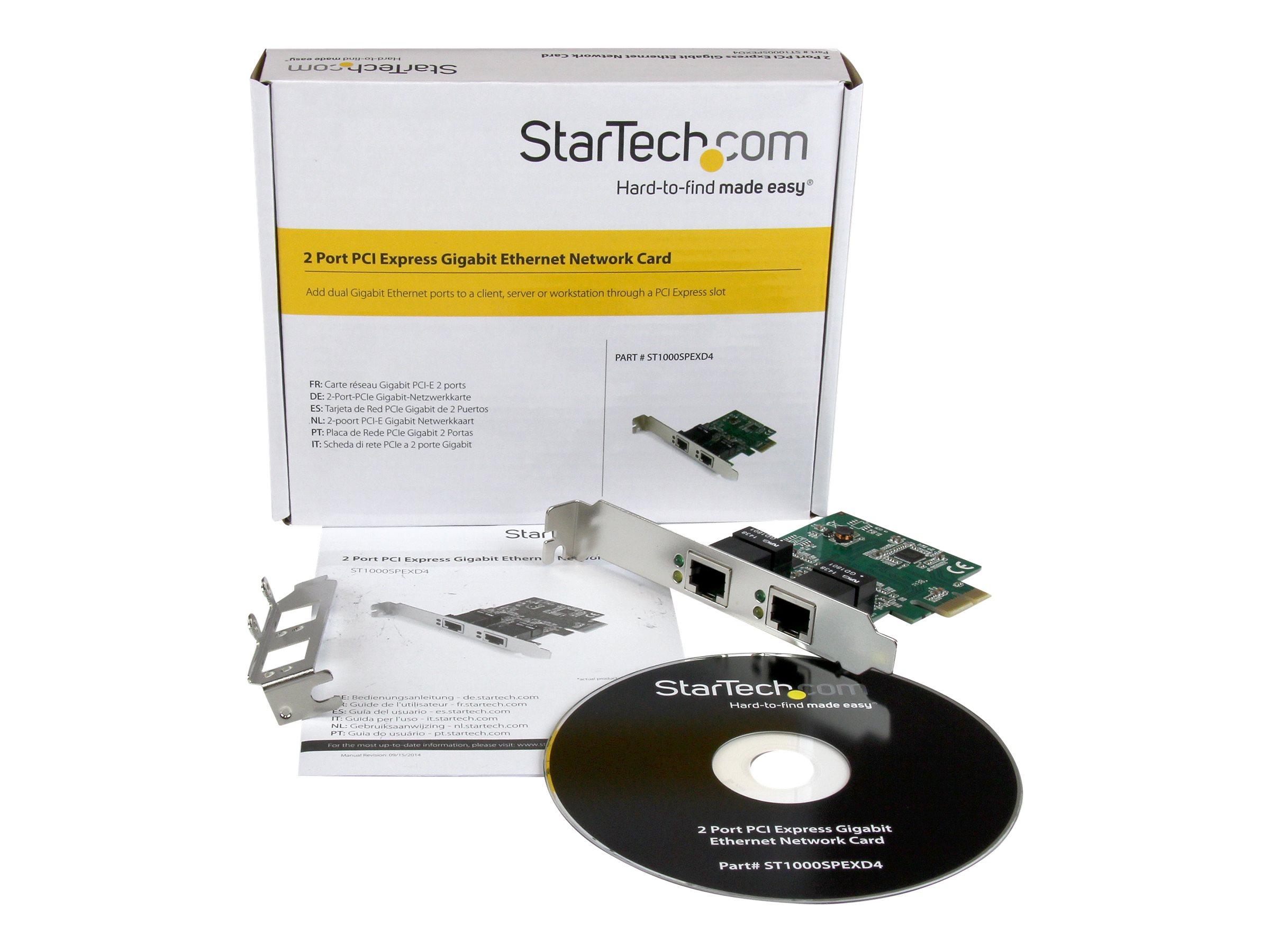StarTech.com Dual Port Gigabit PCI Express Server Network (ST1000SPEXD4)