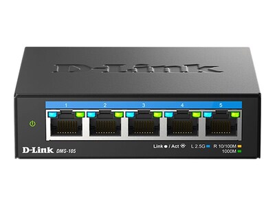 D-Link 5-PORT MULTIGIGABIT 2.5GBPS, DMS-105, 41647190, Network Switches