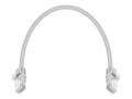 Monoprice CAT6 FLEXboot 550MHz UTP 24AWG Snagless Pure Bare Copper Patch Cable, White, 1ft, 12-Pack, 43340                         , 41901442, Cables