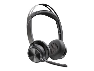 HP Poly Voyager Focus 2 Microsoft Teams Certified USB-C-C Headset w  USB-C A Adapter, 9T9J4AA#AC3, 41792570, Headsets (w/ microphone)