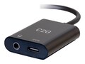 C2G USB-C to AUX Adapter (3.5mm) with Power Delivery, 54438, 37834931, Adapters & Port Converters