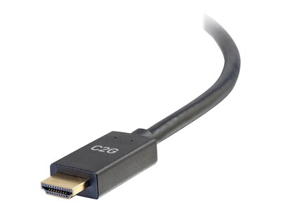 C2G DisplayPort Male to HDMI Male 4K 30Hz Passive Adapter Cable, Black, 6ft, 54433, 37833997, Cables
