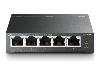 TP-LINK 5-Port GbE Desktop Switch w 4xPoE, TL-SG1005P, 34722888, Network Switches TP-LINK 5-Port GbE Desktop Switch w 4xPoE, TL-SG1005P, 34722888, Network Switches
