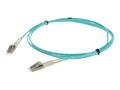 AddOn LC-LC 50 125 OM3 LSZH LOMM Duplex Fiber Cable, Aqua, 1m, ADD-LC-LC-1M5OM3, 32066979, Cables