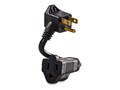 CyberPower Outlet Extender Cable, Heavy Duty, (2) Outlets, 6, Black, GC201, 32397938, Power Cords