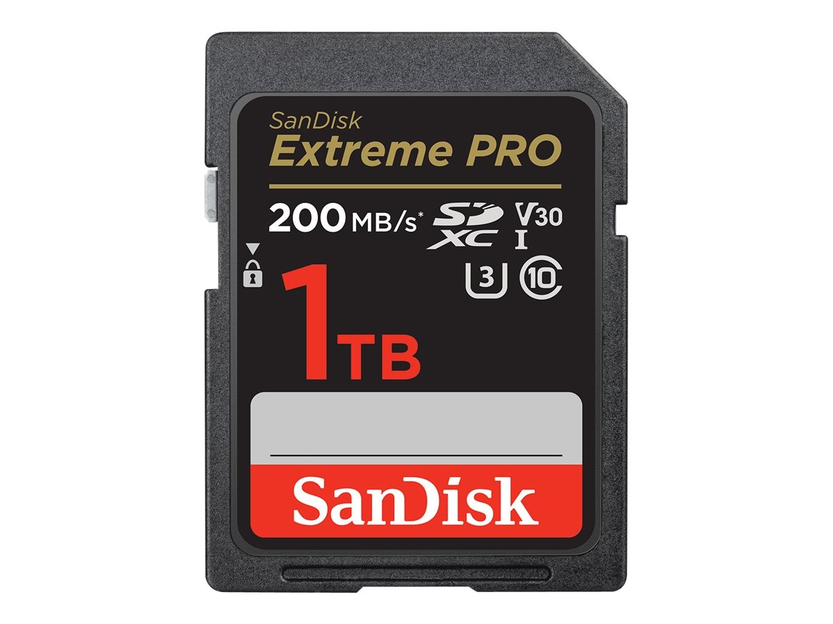 SanDisk 1TB Extreme PRO UHS-I V30 U3 SDXC Memory Card, Class 10