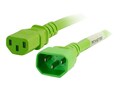 C2G 1ft C14 to C13 18 3 SJT Green , 17477, 41060646, Power Cords