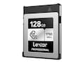 Lexar 128GB Professional SILVER CFexpress Type B Card, LCXEXSL128G-RNENG             , 41884347, Memory - Flash