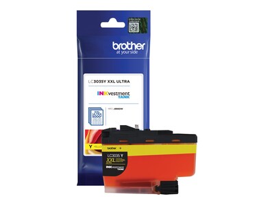 Brother Yellow LC3035Y INKvestment Tank Ultra High Yield Ink Cartridge , LC3035Y, 35855615, Ink Cartridges & Ink Refill Kits - OEM