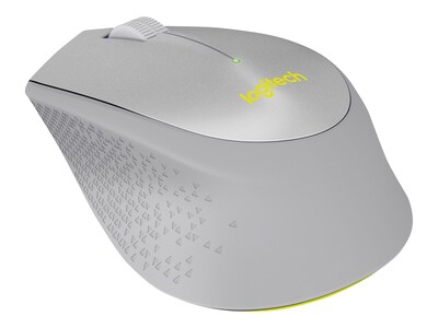 Logitech M330 Silent Plus Wireless Mouse, Gray Yellow, 910-004908, 32653946, Mice & Cursor Control Devices