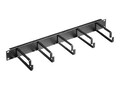 Leviton Low Profile Five-Ring Horizontal Patch Cord Manager, 49253-LPM, 6092428, Rack Cable Management