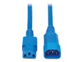 Tripp Lite Heavy Duty Power Extension Cord, 15A, 14AWG IEC-320-C14 to IEC-320-C13, Blue, 6ft, P005-006-ABL, 32985959, Power Cords