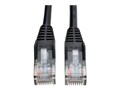 Tripp Lite Cat5e RJ-45 M M Snagless Molded Patch Cable, Black, 6ft, N001-006-BK, 11518649, Cables