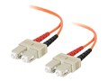 C2G Fiber Optic Patch Cable SC-SC 62.5 125um Duplex Multimode, 5m, 09116, 166482, Cables