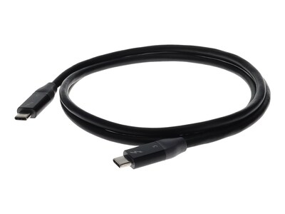 AddOn USB 3.1 Type C Male to Male Thunderbolt Compatible Sync and Charge Cable, Black, 4ft , USBCTBOLT1-2MB, 41294989, Cables