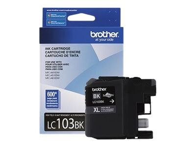 Brother Black LC103BK Innobella High Yield (XL Series) Ink Cartridge for MFC-J4510DW, LC103BK, 14714856, Ink Cartridges & Ink Refill Kits - OEM