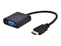 Axiom HDMI Male to VGA Female Adapter w  Audio - Black, HDMIMVGAFA-AX, 32737322, Adapters & Port Converters