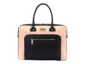 Sandy Lisa London Cream Black Shoulder Bag+Strap for 15.6 Laptop+Tablet, SLLDN-CRBK-14, 36395788, Carrying Cases - Tablets & eReaders