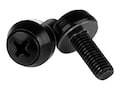 StarTech.com Screws M6 x 12mm, Black (50-pack), CABSCREWSM6B, 30960424, Tools & Hardware