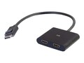 C2G DisplayPort 1.2 to Dual HDMI MST Hub, 54293, 37037632, Adapters & Port Converters