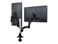 Chief Manufacturing Kontour K1C Dual Monitor Dynamic Column Mount, Reduced Height, Black, K1C220BXRH, 18041898, Stands & Mounts - Desktop Monitors
