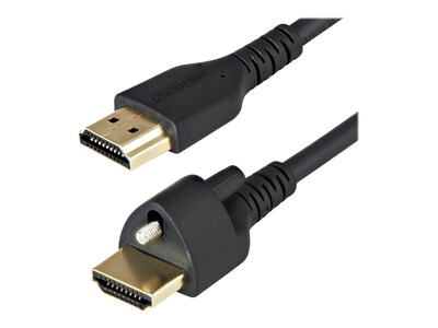 StarTech.com HDMI 2.0 M M 4K 60Hz HDR Cable with Locking Screw, Black, 2m, HDMM2MLS, 41214869, Cables StarTech.com HDMI 2.0 M M 4K 60Hz HDR Cable with Locking Screw, Black, 2m, HDMM2MLS, 41214869, Cables