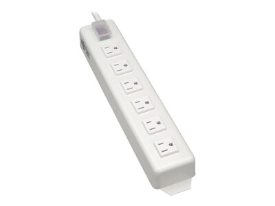 Tripp Lite Power Strip (6) Nema 5-15R Right-angle Outlets 15 Amps 15ft. Cord, TLM615NCRA, 7290602, Power Strips