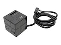 Tripp Lite Protect It! 540J (3) Outlet Power Cube Surge Protector, 6 USB-A Ports (7.2A Shared), 6 ft. Cord, Bla, TLP366CUBEUSBB, 36910954, Surge Suppressors Tripp Lite Protect It! 540J (3) Outlet Power Cube Surge Protector, 6 USB-A Ports (7.2A Shared), 6 ft. Cord, Bla, TLP366CUBEUSBB, 36910954, Surge Suppressors