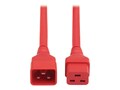 Tripp Lite 20A 250V 12AWG C20 to C19 Heavy-Duty Power Extension Cord, Red, 6ft, P036-006-ARD                  , 41834702, Power Cords