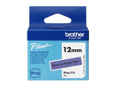 Brother 0.47 IN X 13.1 FT 12 MM X 4 M, BTAGF31                       , 41959721, Paper, Labels & Other Print Media