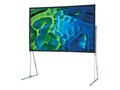 Draper Ultimate Folding Projection Screen with Standard Legs, Flex. Matte White, 4:3, 15', 241011, 10184940, Projector Screens